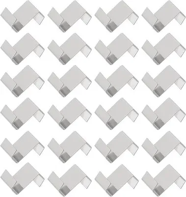 Produktbild von RVS Z-clips für Glas, 100 Stück, für Heizgarten.