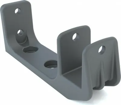Produktbild von Alu Decken Wandhalterung mit Befestigung Markise Kombihalterung 40mm grau