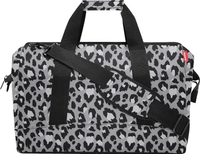 Produktbild von reisenthel Reisetasche allrounder L Leo Nero, 48x29x39.5 cm, 30 L, Polyester, Doktortaschen-Konstruktion, wasserabweisend, gepolsterte Seitenwände & Boden, verstärkter Boden mit Standfüßen, 6 Steckfächer, Handgepäck-geeignet