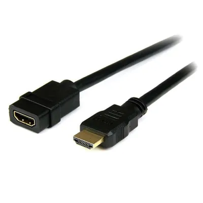 Produktbild von StarTech.com HDMI-Verlängerungskabel 2m 4K Ultra HD, Stecker/Buchse, Schwarz