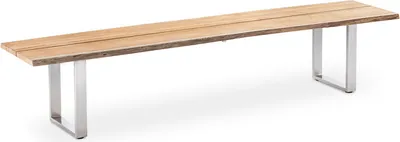 Produktbild von Niehoff Solid Bank 240x45 cm Edelstahl/Teak