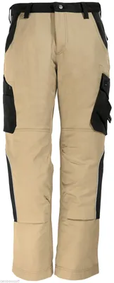 Produktbild von FHB BRUNO Arbeitshose beige-schwarz 54