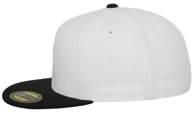 Image de Flexfit 210 Premium Flat Flatcap S/M weiß/schwarz
