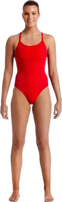 Produktbild von Funkita Diamond Back Badeanzug Rot AUS 16 Damen Rot AUS 16