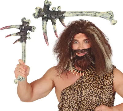 Produktbild von Troglodyten Axt Karneval Accessoire Steinzeit Krieger Ausrüstung Authentisch Kostümrequisite Für Kostümpartys Fantasievolle Dekoration Antike Waffen Replik