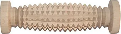 Produktbild von Fuß- und Körpermassagegerät aus Holz - einzeln | Massagerolle aus Holz | Fuß- und Körperentspannungsgerät | Rollenmassagegerät Holz