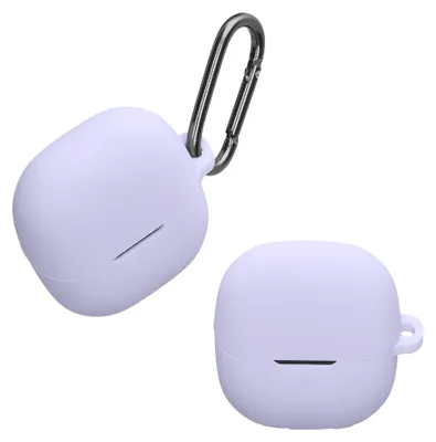 Produktbild von kwmobile Schutzhülle für Xiaomi Buds 6 Hülle - TPU Silikon Case für Kopfhörer Ladecase - stoßfestes Cover mit Karabiner - Lavendel