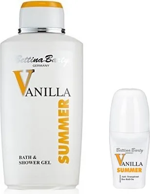 Produktbild von Bettina Barty Summer Vanilla Bath & Shower Gel 500ml + Deo Roll-On 50 ml