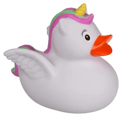 Produktbild von Quietsche-Ente "Einhorn" | 9,5 cm