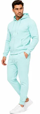 Produktbild von Herren Jogginganzug einfarbig 100% BW 586 Mint Grün L
