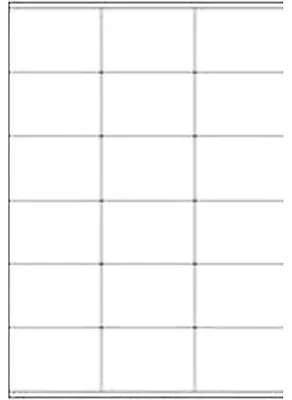 Immagine prodotto di Foglio di etichette A4 Immagine, 68x47 mm, bianco, 100 fogli