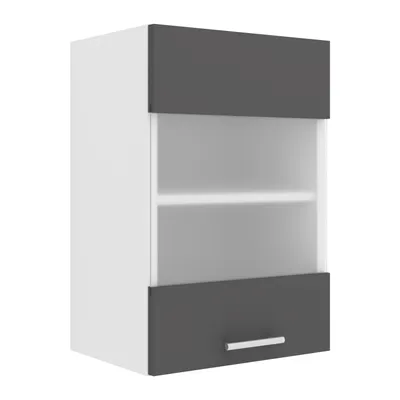 Produktbild von VCM Küchenschrank hängend | Maße ca. H. 60 x B. 40 x T. 31 cm | Hängeschrank mit zwei Fächern | Küchenschrank mit Glas | Küchenmöbel - Esilo