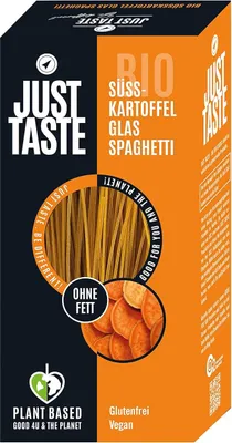 Obrázek produktu pro Just Taste - Skleněné špagety ze sladkých brambor vkvalitě - 250g