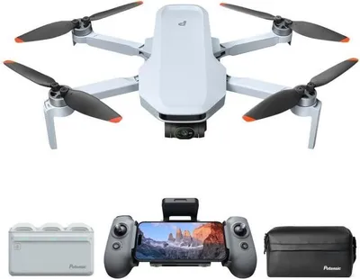 Immagine prodotto di Drone Potensic ATOM 2 Fly More Combo, fotocamera HD/4K, GPS integrato, 25 minuti di autonomia di volo, portata di 300 metri