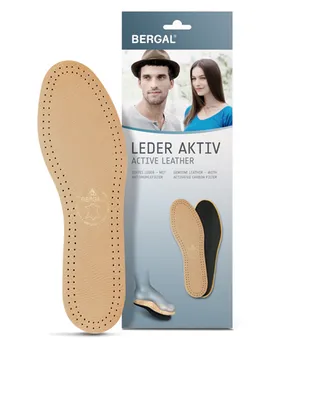 Produktbild von BNS International GmbH 6911 Leder Aktiv Einlegesohle, Weiss, Gr. 47