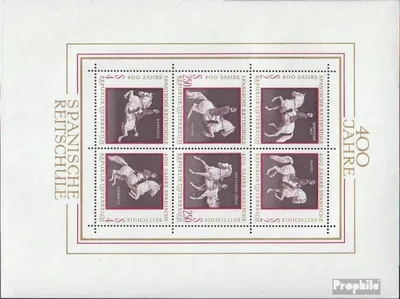 Produktbild von Briefmarken Österreich 1972 Mi Block2 (kompl.Ausg.) postfrisch 400 Jahre Spanische Reitschule