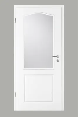 Produktbild von Pertura Zimmertür Pila 02B weiß lackiert (ähnlich RAL 9010) 86,0x198,5 cm Links mit Lichtausschnitt G7 (ohne Glas)