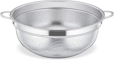 Produktbild von Edelstahl Pastasieb 20cm Microloch Vergitter für Pasta, Gemüse