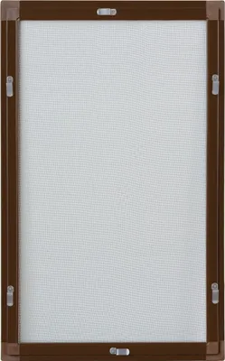 Produktbild von Fliegengitter Moskitonetz dunkelbraun Alu Rahmen Mückengitter 110x130 cm