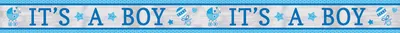 Produktbild von Amscan 120188, Fahnenbanner, Folie, Blau, Silber, Geburtstag, 7620 mm, 127 mm