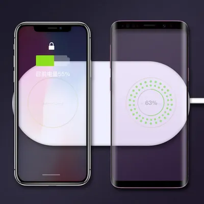 Productafbeelding van Cyoo Mini: Draadloze oplaadpad voor twee telefoons