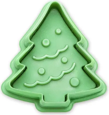 Produktbild von Städter Präge-Ausstecher mit Auswerfer Tannenbaum, Ausstechform, Plätzchenform, Keks, Plätzchen, Kunststoff, 4.5 cm, 170919