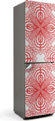 Produktbild von Pflanzenmuster und Blätter – Kühlschrank Aufkleber – Klebefolie Kühlschrank – Kühlschrank Nachbildung – Kühlschrankfolie selbstklebend – Küchen Nachbildungation – 60x205 cm