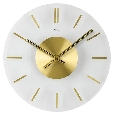 Produktbild von AMS Quarz-Wanduhr, Quarzwerk, D30x4cm, 9319