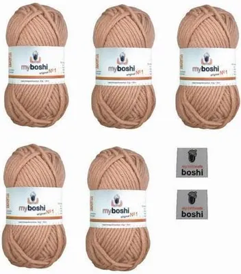 Produktbild von MyBoshi No.1 Set 5 Knäuel a 50g Puder 136