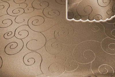 Produktbild von Tischdecke oval braun hell 160x360 cm Struktur damast circle bügelfrei fleckenabweisend