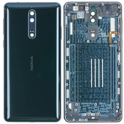 Produktbild von Nokia 8 Backcover + Kameraglas, Blau