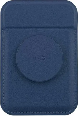 Zdjęcie produktu dla UNIQ Flixa magnetyczny portfel na kartyz podpórką granatowy/navy blue