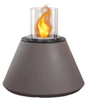 Image de Stromboli - Cheminée au bioéthanol de sol ø 60xH56 cm, taupe