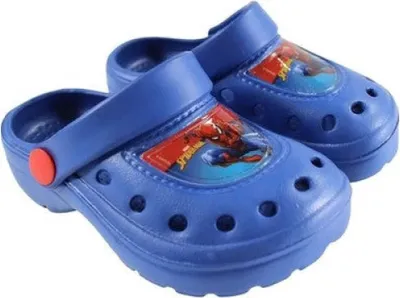Produktbild von Spider-Man Kinder Jungen Clogs Badeschuhe Gr. 22 bis 33 Blau – Blau / 33