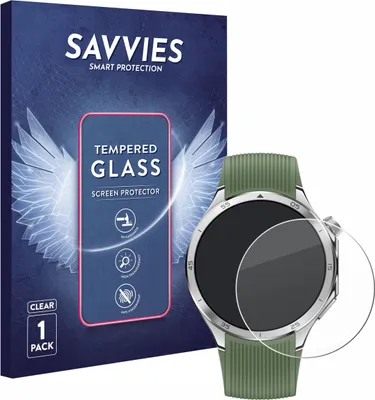 Produktbild von Savvies Schutzglas für OnePlus Watch 3 Displayschutz 9H Glas klar transparent