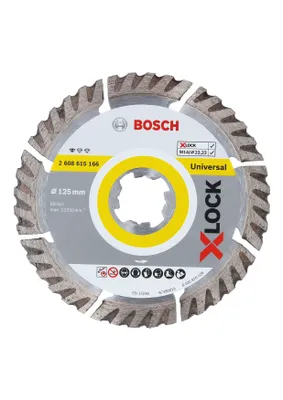 Image de Disque à tronçonner diamanté X-LOCK Standard for Universal - 125 x 1,6 x 22,23 - Lot de 2 pièces - BOSCH - 2608615247
