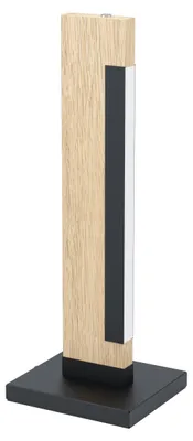 Produktbild von EGLO Camacho, Schwarz, Braun, Stahl, Holz, IP20, II, 1 Glühbirne(n), 6,5 W