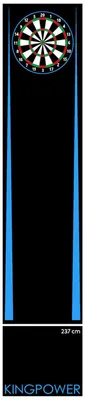 Image de Tapis Paillet  Fléchettes Tournoi Fléchettes 290x60 cm Dart Bleu Kingpower
