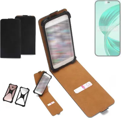 Produktbild von K-S-Trade Handyhülle Schutzhülle kompatibel mit Honor X8b Hülle Case Cover Flip Style Bumper schwarz 1x