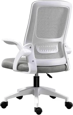 Imagen del producto de Silla de oficina giratoria, con altura ajustable y reposabrazos, silla para ordenador, fabricada con malla transpirable, silla de escritorio, silla de trabajo ergonómica. Cómoda