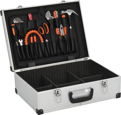 Obrázek produktu pro vidaXL Box na nářadí 46 x 33 x 16 cm stříbrný hliník
