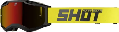 Image de Lunettes de motocross Shot Iris 2.0 Solid, noir/jaune, taille unique