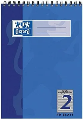 Immagine prodotto di Oxford 100050385 Blocco a spirale Lin.2 - A5, 40 fogli, 90 g/m2