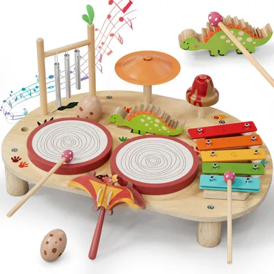 Produktbild von Kleinkind Schlagzeug Holz, Musikinstrument, 1 bis 3 Jahre, für Kinder