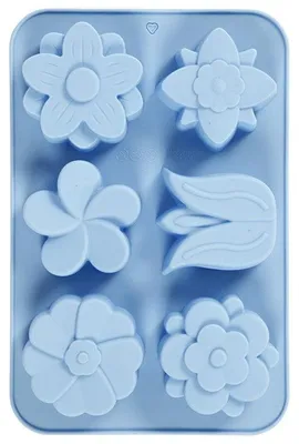 Immagine prodotto di Stampo in silicone - fiore - 6 pezzi
