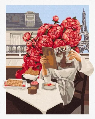 Produktbild von Malen nach Zahlen - Blühendes Paris 40x50cm