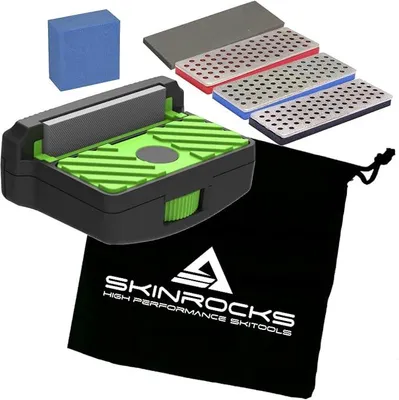 Zdjęcie produktu dla SkinRocks Elite X Edge – Profesjonalny zestaw do ostrzenia krawędzi nart i snowboardu, kąt ostrzenia 85°-90°