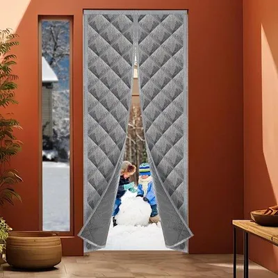 Produktbild von Thermisches deurgordijn, 70 x 200 cm, warmtewerend, wasserdicht, kalteschutz, winddicht, haustierfreundlich, für Balkontüren
