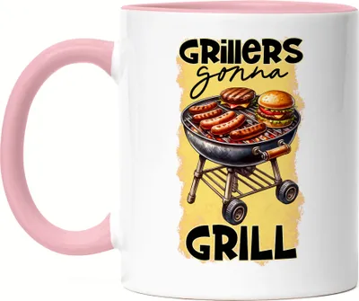 Produktbild von Grillers Gonna Grill BBQ Grillen lustiges Grill Spruch Tasse Rosa
