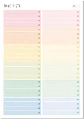 Immagine prodotto di Trendstuff Block A5 To do [Rainbow]